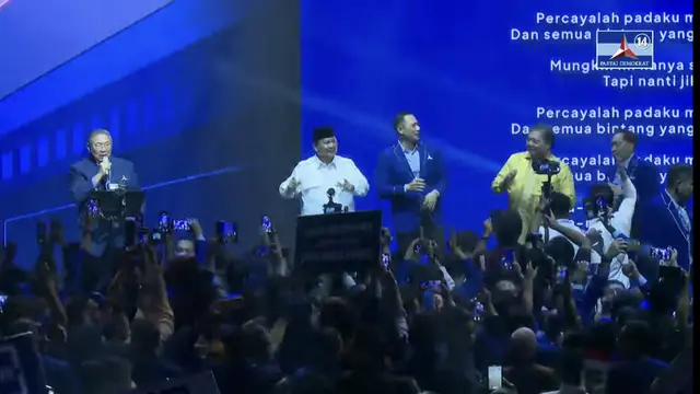 Ketua Majelis Tinggi Partai Demokrat Susilo Bambang Yudhoyono (SBY) menyumbangkan sebuah tembang pamungkas yang merepresentasi dukungan partainya kepada Prabowo Subianto sebagai bakal capres yang didukung di Pilpres 2024.