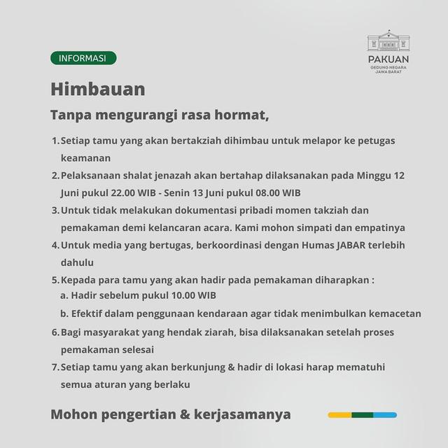 Atalia Praratya Imbau Masyarakat untuk Menyaksikan Prosesi Pemakaman Eril lewat Televisi, Radio, dan YouTube. (instagram.com/ataliapr)