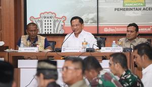 Fokus pemulihan pascabencana, Mendagri, Muhammad Tito Karnavian temui Kepala Daerah se-Aceh. (Foto: Istimewa)