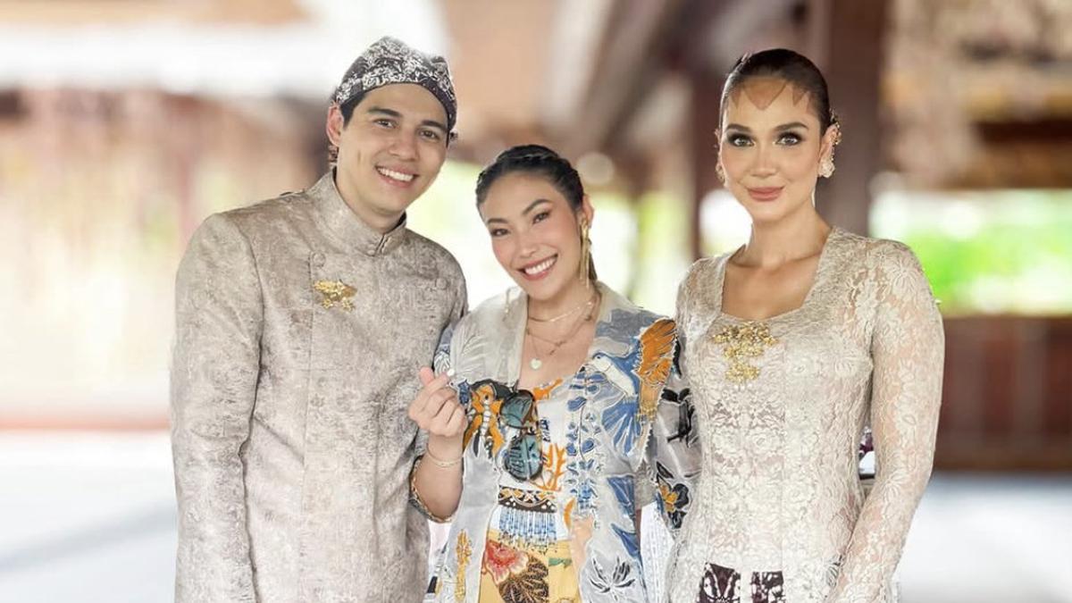 Keseruan Gaya Outfit Para Sahabat di Acara Siraman Luna Maya dan Maxime Bouttier