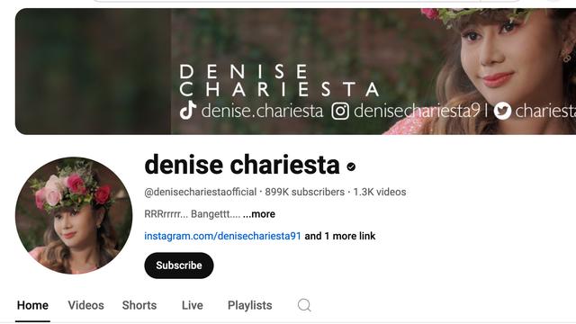 Kanal YouTube Denise Chariesta. (Foto: Dok. YouTube Denise Chariesta)
