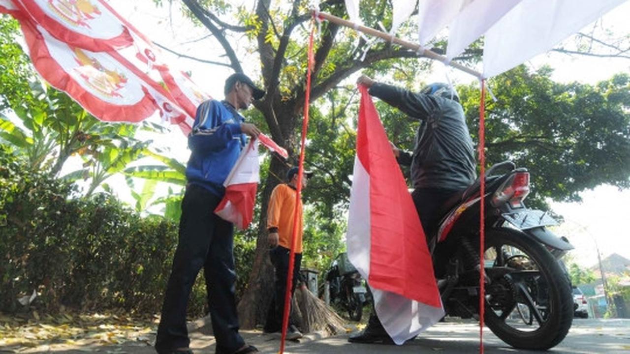 Pernak-pernik perayaan 17 Agustus mulai marak