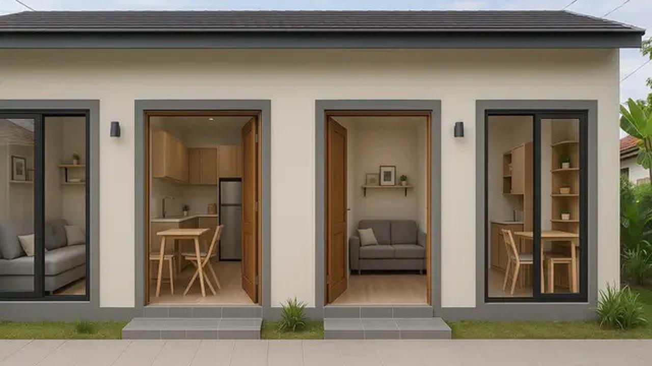 8 Model Rumah Kontrakan Sederhana 2 Pintu Minimalis, Cocok untuk Investasi Properti