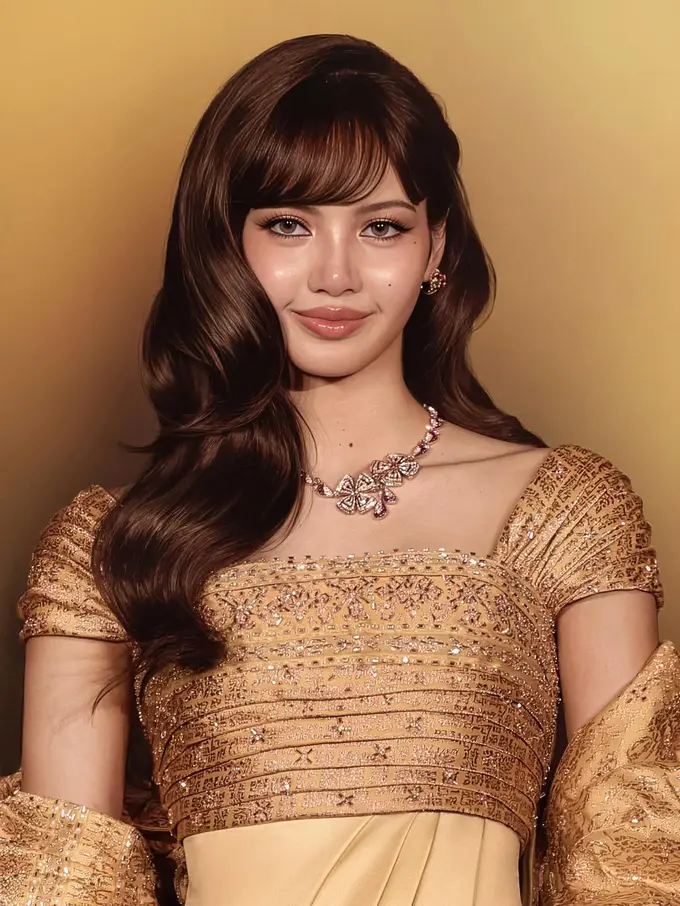 Bak Princess Thailand, Lisa BLACKPINK Tampil Glowing dengan Makeup Gold