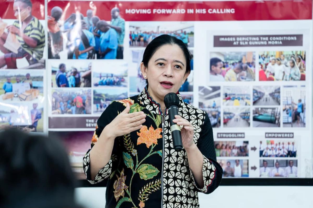 Ketua DPR RI Puan Maharani melakukan kunjungan ke Sekolah Lentera Harapan (SLH) Gunung Moria