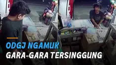 Serangan balik tersebut membuat ODGJ lari meninggalkan warung.