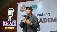 Coach Ican, penyanyi sekaligus Founder & CEO IBJ Group saat Soft Launching CariKebaikan. (Dok. IST/IBJ Group)