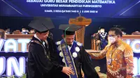 Pengukuhan Profesor Ahmad sebagai Guru Besar Pendidikan Matematika UMP, Banyumas, Jawa Tengah. (Foto: Liputan6.com/UMP)
