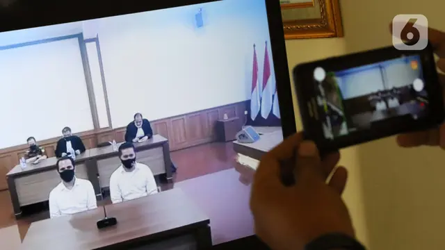 FOTO: Sidang Putusan Kasus Penyiraman Novel Baswedan Digelar Secara Daring