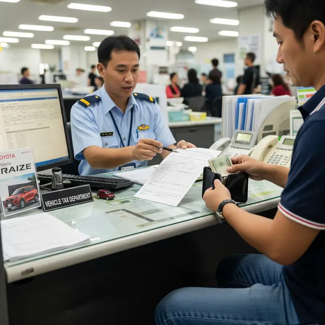 Membayar Pajak Toyota Raize 2026 (AI Generated)