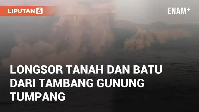 VIDEO: Viral Video Longsor Tanah dan Batu dari Tambang Emas Gunung Tumpang