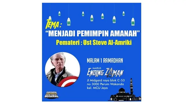 Begini Jadinya Kalau 7 Superhero Avengers Jadi Pemateri Kajian Ramadan