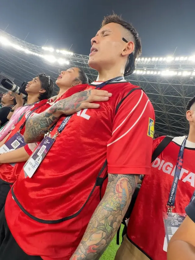 Ganindra Bimo nonton timnas (instagram.com/ganindrabimo)