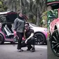 Hadiah Kelahiran Baby A, Ini 7 Potret Mobil Tesla Serba Pink Atta dan Aurel (Sumber: Instagram/attahalilintar,platinumbanjarmasin)