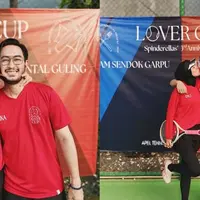 Potret Syahnaz main tenis bareng suami (credit: instagram/syahnazs)