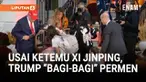 Presiden Amerika Serikat Donald Trump dan Ibu Negara Melania Trump memilih tidak mengenakan kostum saat merayakan Halloween di Gedung Putih. Trump tampil dengan setelan jas khas dan topi merah bertuliskan “USA”, sementara Melania mengenakan mante...