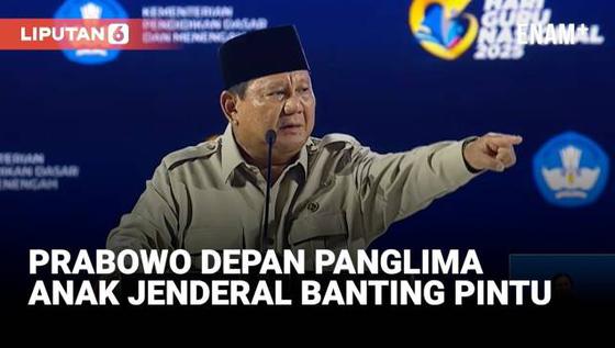 Prabowo Blak-blakan Depan Panglima, Ada Murid Anak Jenderal Kurang Ajar: Suruh Menghadap!