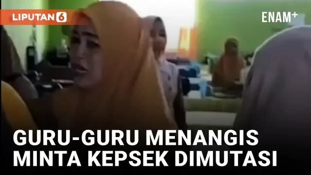 Desak Kepala Sekolah Dimutasi, Guru SMPN 3 Parepare Menangis