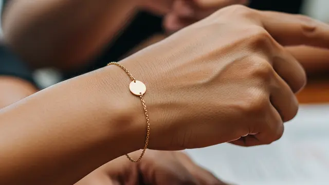 Model Gelang Emas Mewah Namun Ringan untuk Usia 50 Tahun (AI)