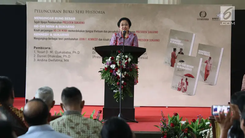 Megawati Hadiri Peluncuran Tiga Buku Seri Bung Karno