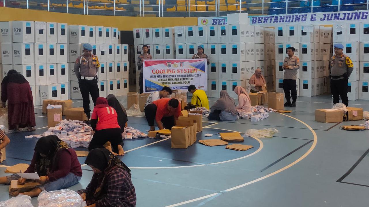 Cek Pengamanan Logistik Pilkada, Propam Polres Kampar Tegaskan Personel Dilarang Berpolitik Praktis
