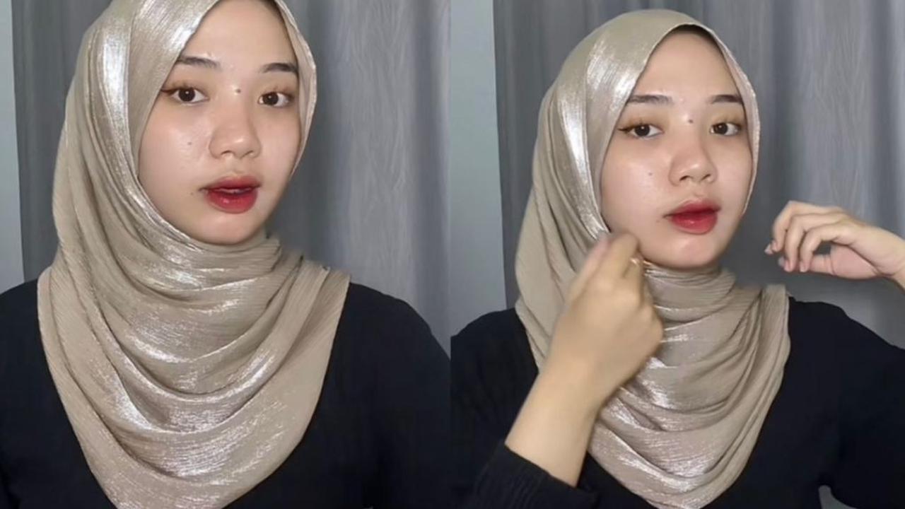 3. Tutorial Pashmina Shimmer Silk<br>
