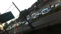 Padat, Lalu lintas Jakarta Diwarnai Kecelakaan Senin Pagi