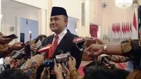 Kepala BNN Heru Winarko usai pelantikan di Istana Negara. (Liputan6.com/Hanz Jimenez Salim)