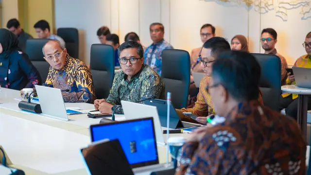 Kepala Badan Pengaturan BUMN, Dony Oskaria menjelaskan mengenai program konsolidasi PT PLN (Persero). (Dok BP BUMN)