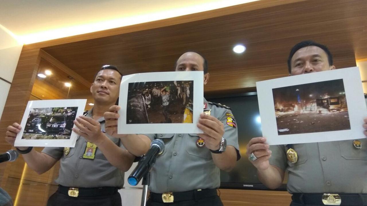 Aksi orang yang diduga provokator di demo 4 November.