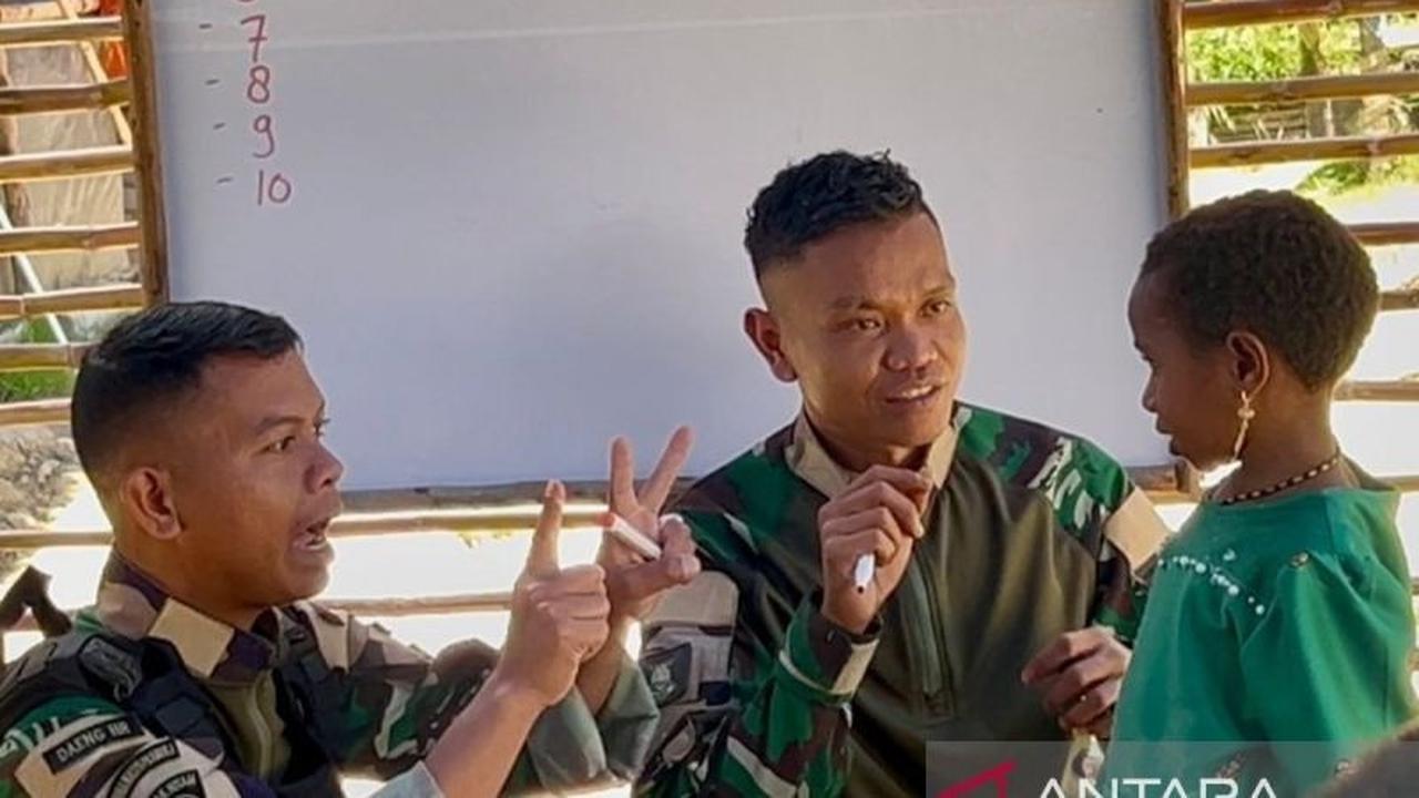 Satgas Yonif 511 Gencarkan Bimbingan Belajar, Tingkatkan SDM Anak-Anak Papua Pegunungan
