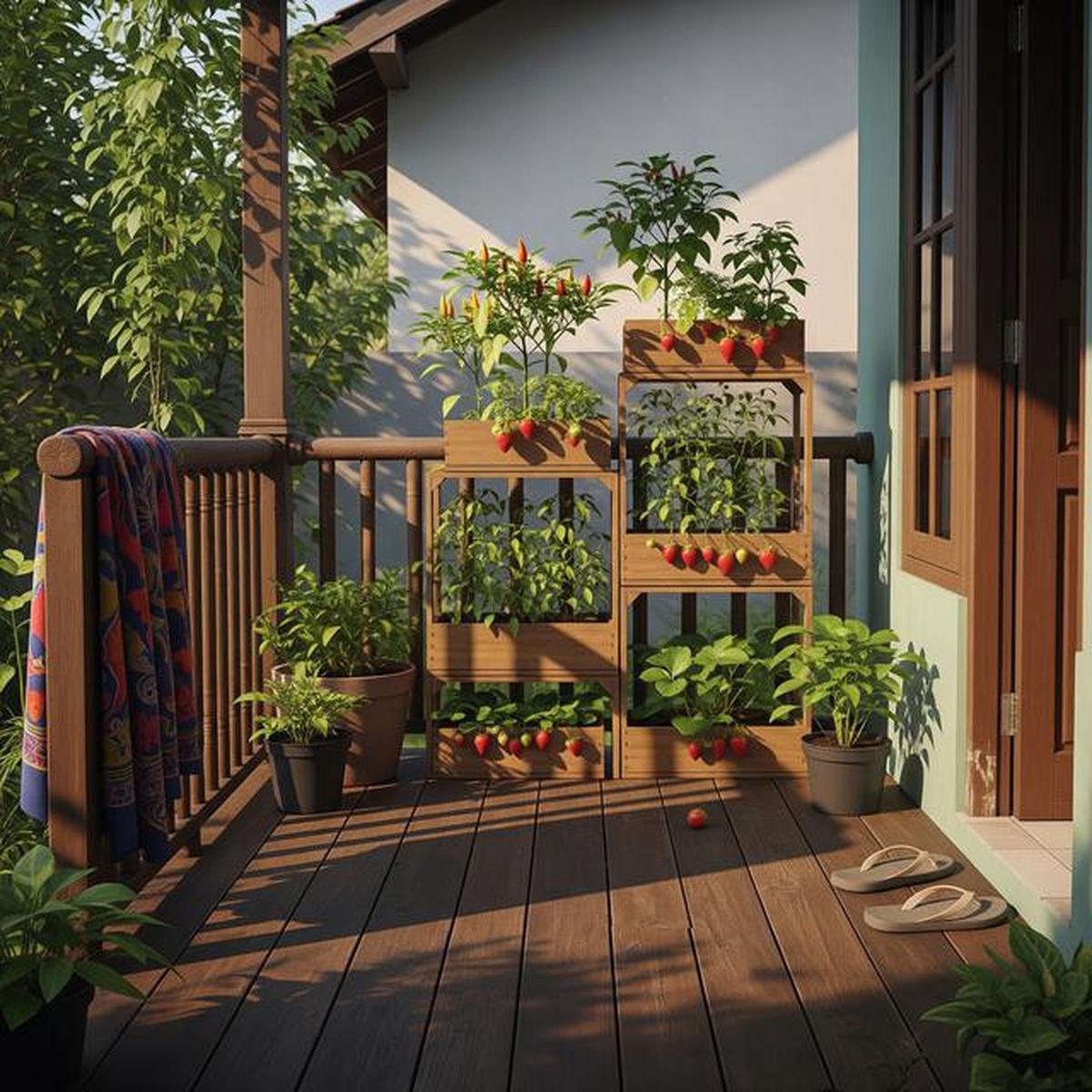 9 Model Teras Rumah Tipe Kecil dengan Taman Buah Mini, Lahan Sempit Jadi Kebun Produktif