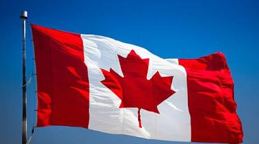 ilustrasi bendera Kanada.