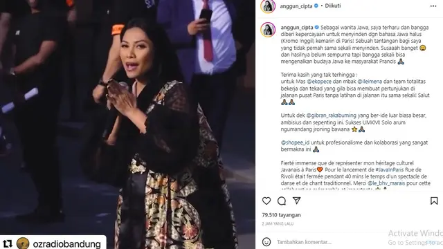 Anggun Cipta alias Anggun C Sasmi (Foto: Instagram/@anggun_cipta)