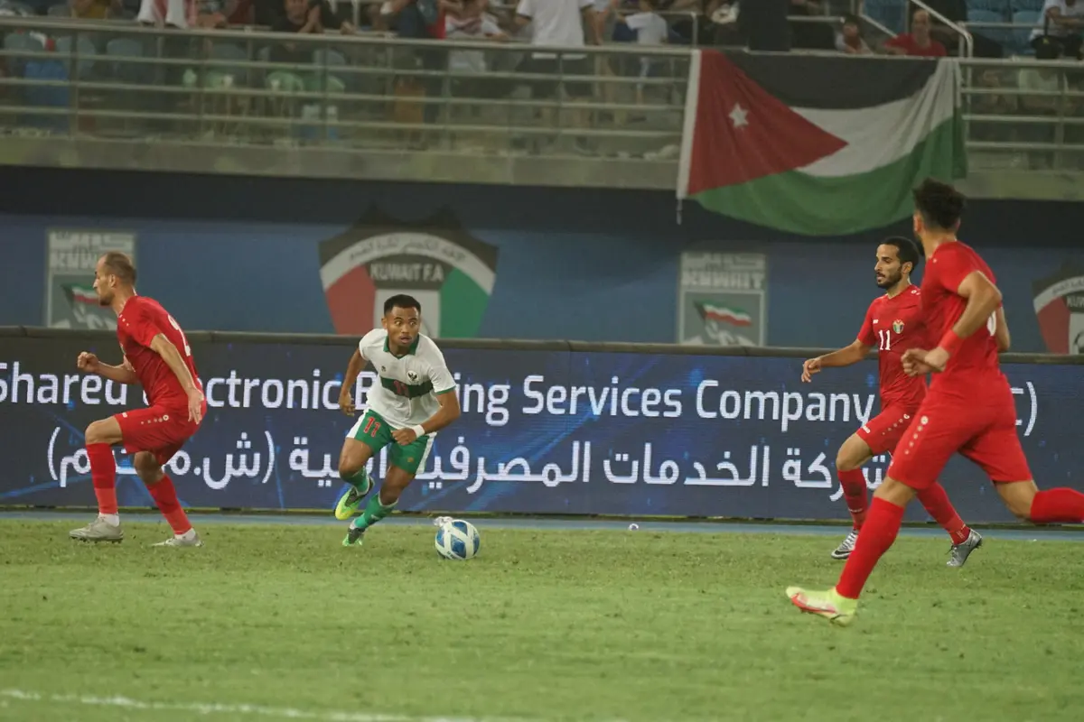 Timnas Indonesia Vs Yordania di Kualifikasi Piala Asia 2023.