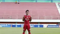 Mantan bek Timnas Indonesia U-16, Muhammad Faqih Maulana, mencatatkan debutnya bersama Persis Solo pada laga kontra PSS Sleman di Stadion Maguwoharjo, Selasa (21/2/2023). (Dok Persis Solo)