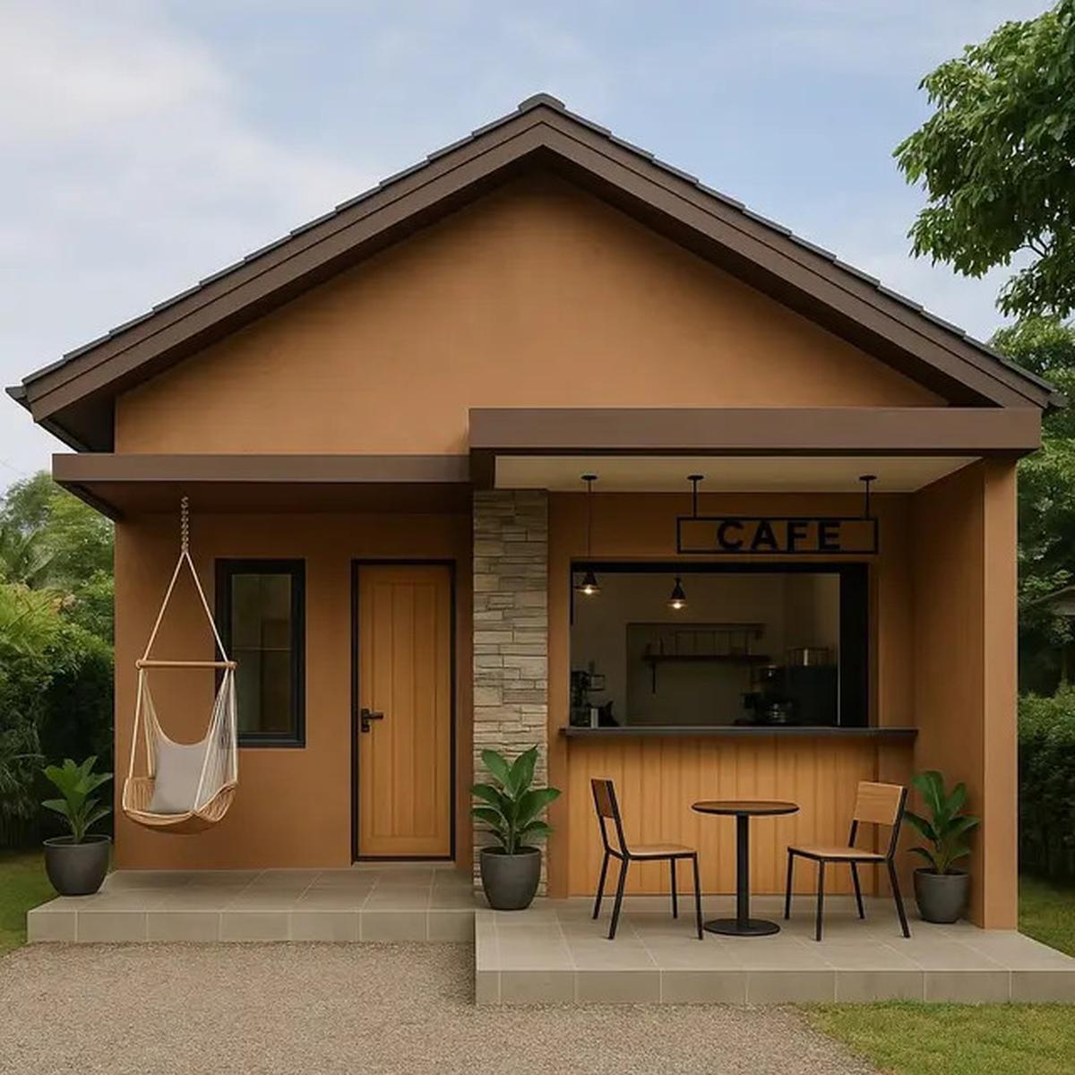 5 Model Rumah Minimalis di Kampung dengan Kafe Mini untuk Nongkrong, Cozy dan Homey