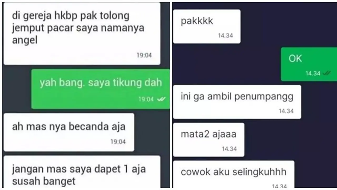 10 Potret Chat Driver Ojol dan Customer Ini Kocak Abis, Bak Bestie