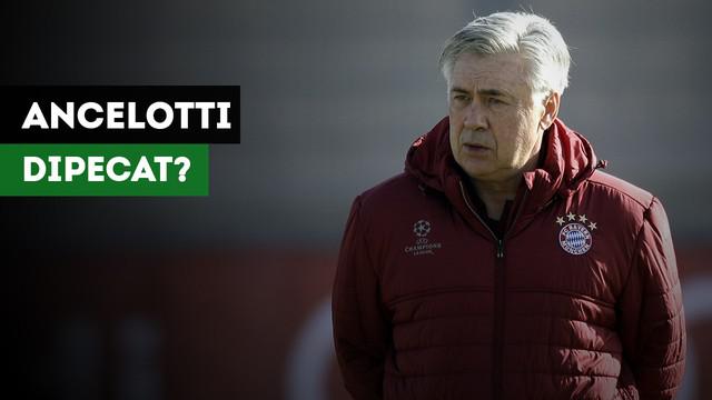 Bayern Munchen dikabarkan telah memecat Carlo Ancelotti.