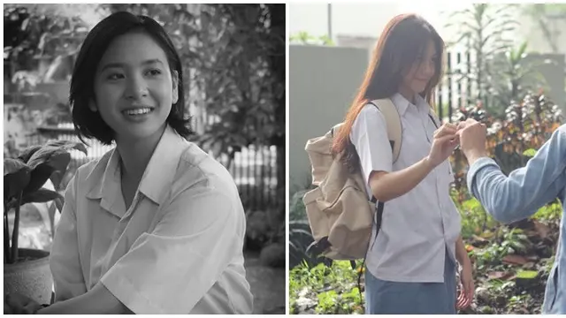 6 Potret Beda Gaya Zee JKT48 dan Vanesha Prescilla Pakai Seragam SMA
