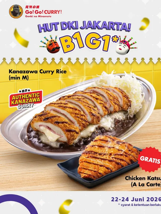 Go!Go!Curry: Nikmati Jepang Style Buy 1 Get 1