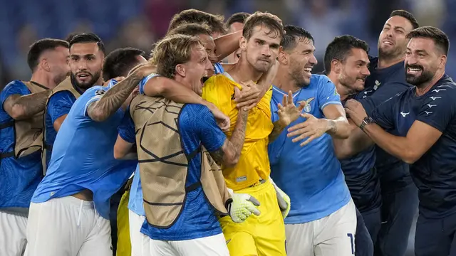 Foto: Gol Sundulan Ajaib Kiper Ivan Provedel, Selamatkan Lazio dari Kekalahan di Menit Injury Time Liga Champions