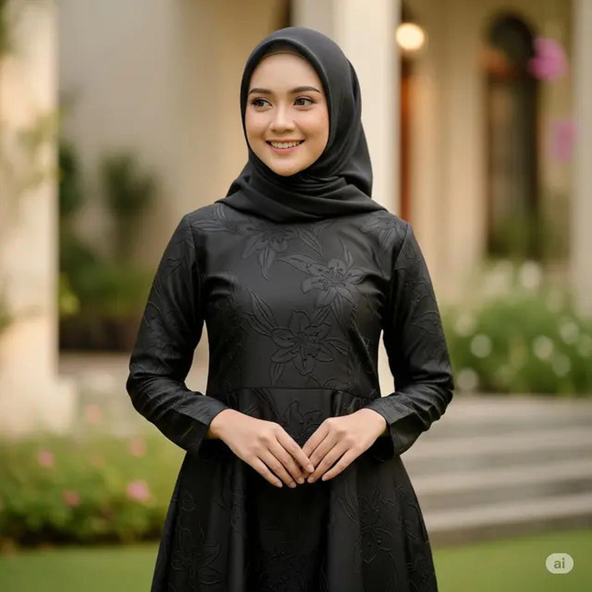 10 Gamis Muslimah Motif Bunga Besar Paling Adem 2025, Stylish &amp; Anti Gerah Sepanjang Hari