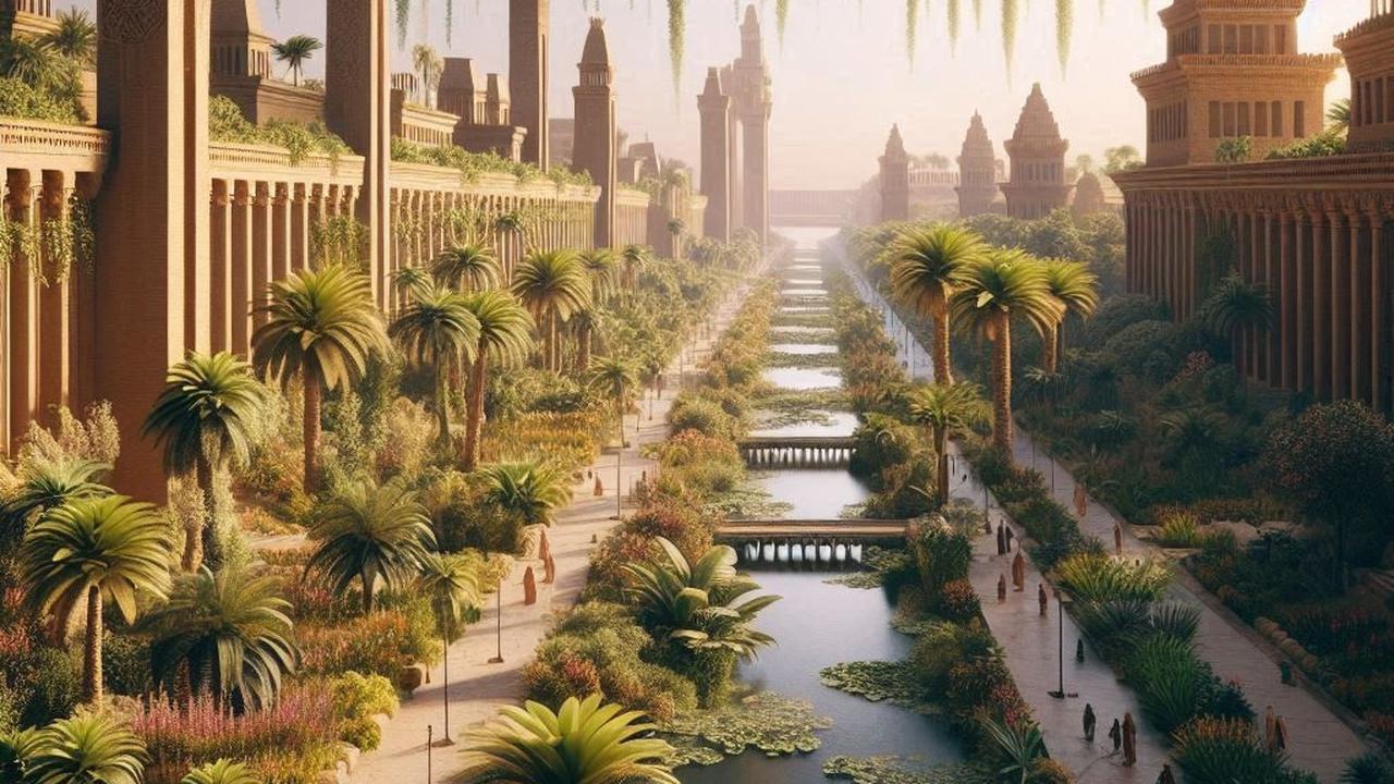 Ilustrasi Taman Gantung Babilonia