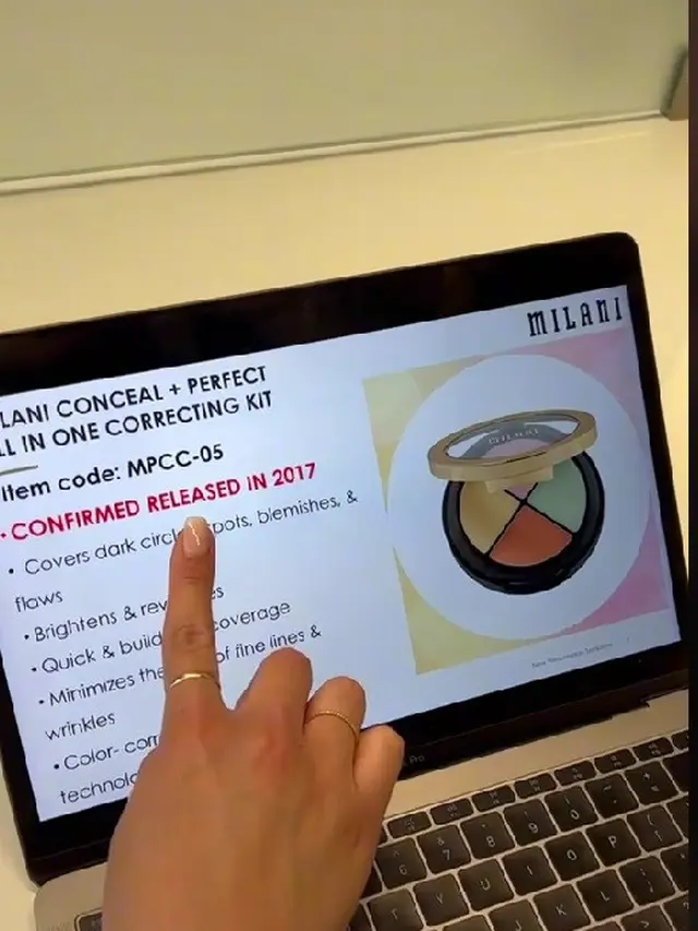 Unggahan Milani Cosmestic soal klaim Amber Heard. (Tangkapan layar TikTok/ milanicosmetics)