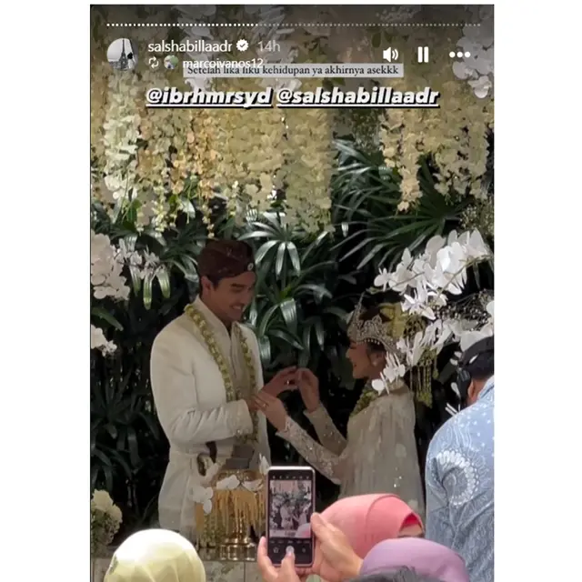 6 Potret Pernikahan Salshabilla Adriani dan Ibrahim Risyad, Terpaut Usia 7 Tahun