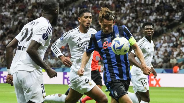 Foto: Debut Apik Kylian Mbappe, Cetak Gol ke Gawang Atalanta dan Bawa Real Madrid Juara Piala Super Eropa 2024