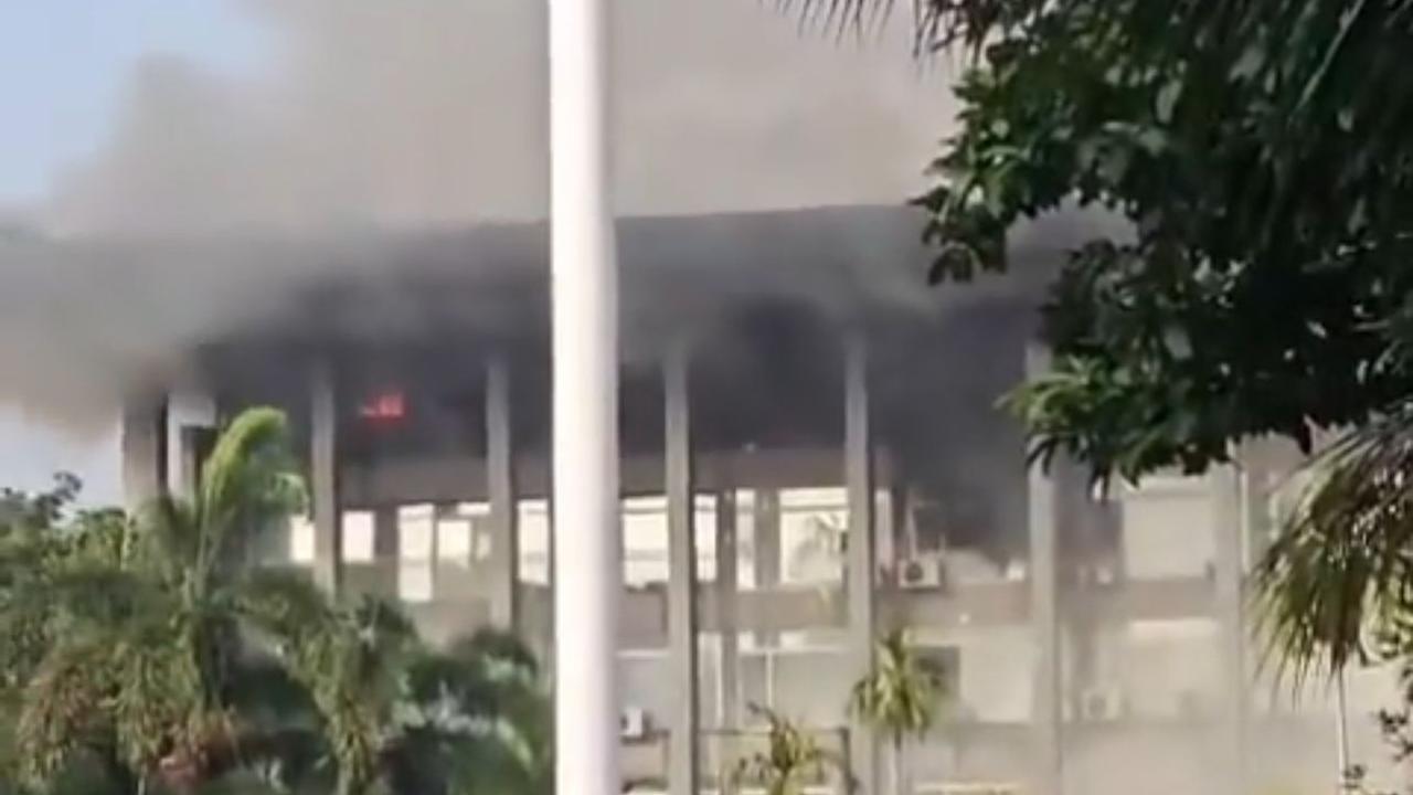 Kebakaran Gedung (Bakamla) RI di Jalan Proklamasi, Menteng, Jakarta Pusat.