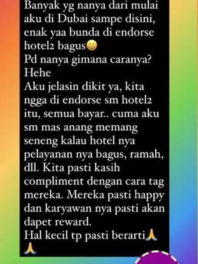 Bantah Liburan Modal Endorsement, Ashanty: Semua Bayar
