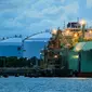 PT Perta Arun Gas (PAG) melakukan pengapalan LNG dengan tujuan pasar internasional pada Kamis, 28 Oktober 2021. (Dok Pertamina)